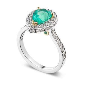 Emerald and Diamond Ring