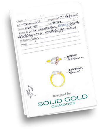Bespoke jewellery designed and handcrafted by Solid Gold Design Jewellery Makers