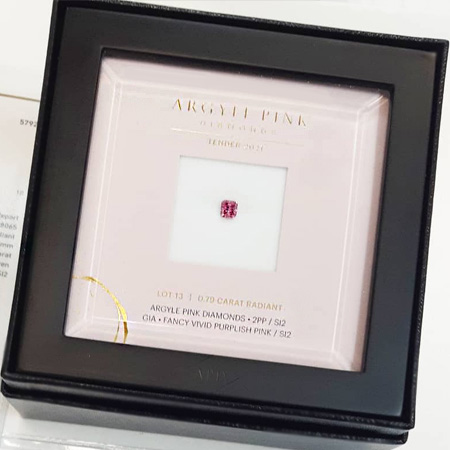 Buy Argyle Pink Diamond Tender 2021