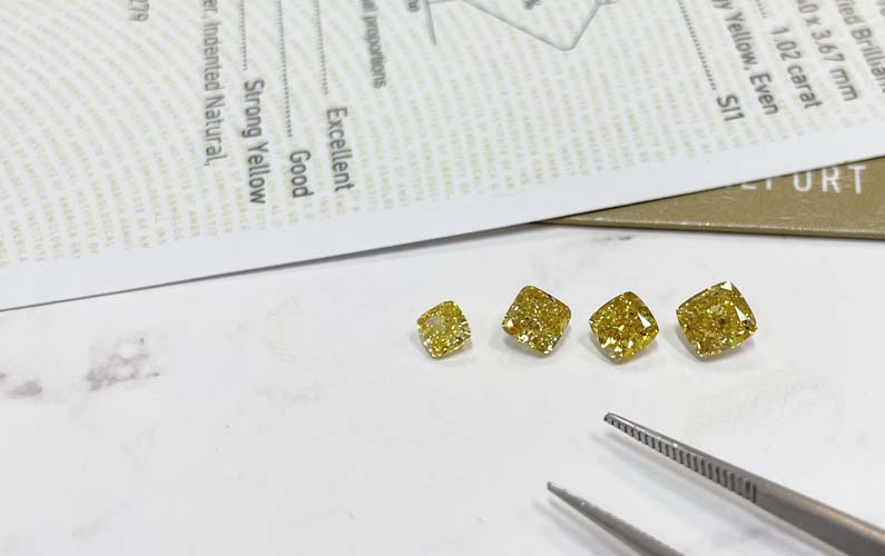 Browse our Loose Orange and Yellow Diamonds in Australia