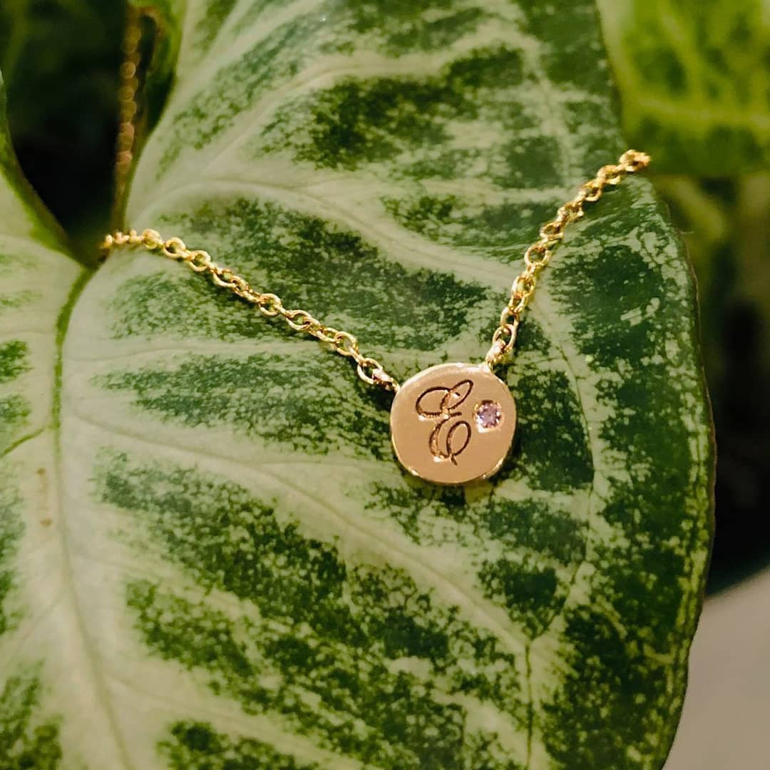 Gold Jewellery Personalised Initial Pendant