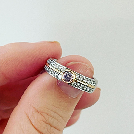 Argyle Pink Diamond Dress Ring