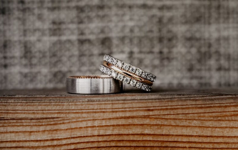 Couple's Custom Fingerprint Ring Set | Vansweden Jewelers