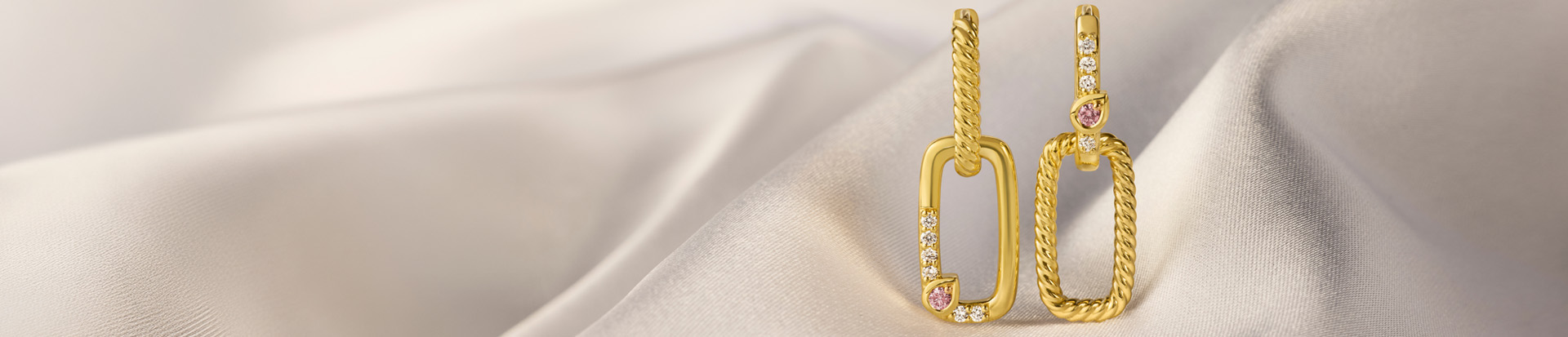 Pink Diamond Earrings