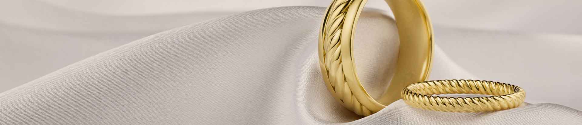 Ladies Curved & Patterned Wedding Rings