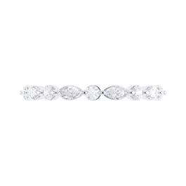 Marquise and 2025 round wedding band