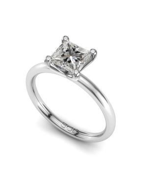  Classic Princess Solitaire Engagement Ring