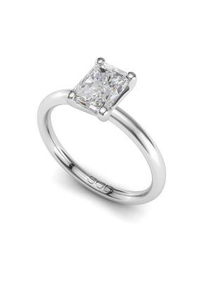  Classic Radiant Solitaire Engagement Ring