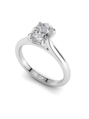  Oval Cut Solitaire Ring