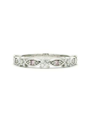  Romantic Marquise And Flower Shape Argyle Pink Diamond Ring