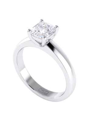  Radiant Cut Solitaire Diamond Engagement Ring