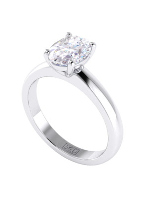  Oval Cut Solitaire Ring