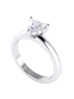  Trilliant Cut Solitaire Diamond Ring