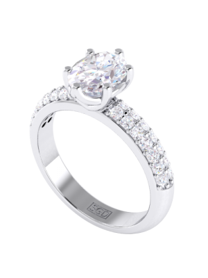  Oval Cut Diamond Engagement Ring