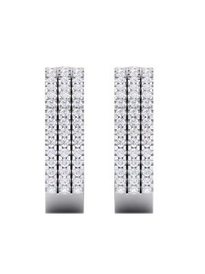  Diamond Bar Earrings 