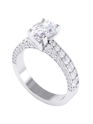  Oval Cut Multi Diamond Ring