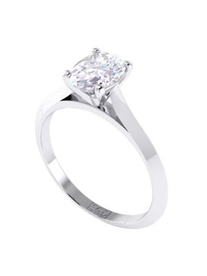  Oval Cut Solitaire Diamond Ring