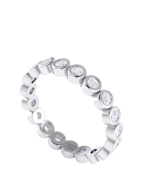 Round Brilliant Bezel Set Diamond Wedding Eternity Ring
