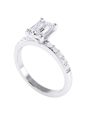  Emerald Cut Diamond Ring