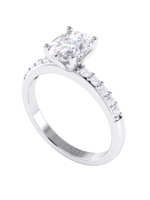  Oval Cut Diamond Ring
