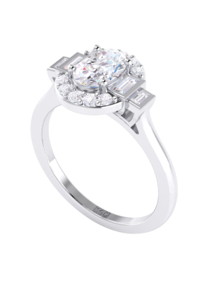  Oval Cut Diamond Ring