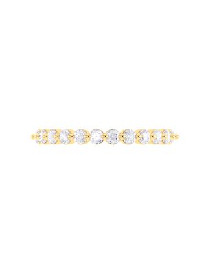  Shared Claw Round Brilliant Diamond Half-Eternity Wedding Ring