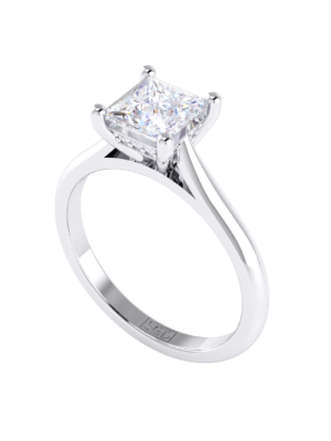  Princess Cut Diamond Solitaire Engagement Ring