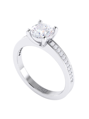  Classic Round Brilliant Cut Diamond Ring
