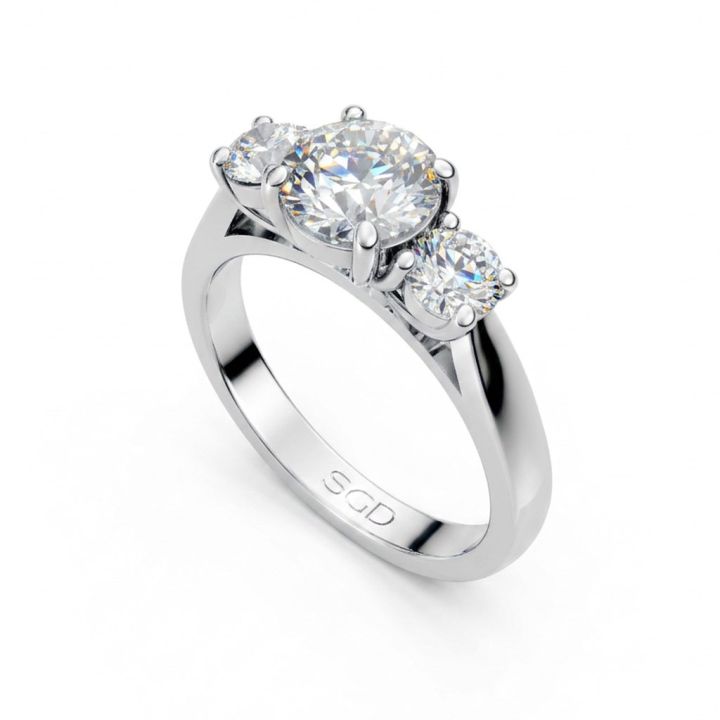 Parklane Band Trilogy Diamond Engagement Ring
