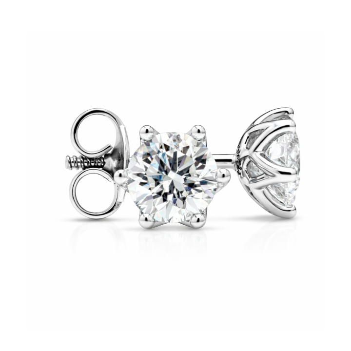 Signature Exceptional Six Claw Diamond Studs