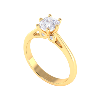 Elegant Solitaire Diamond Engagement Ring