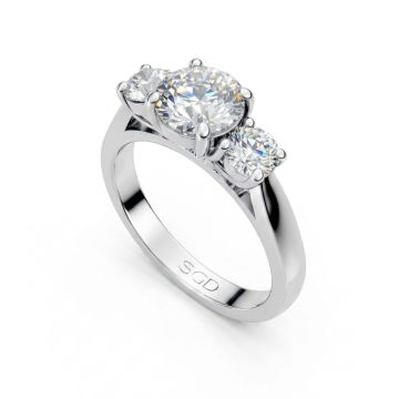 Parklane Band Trilogy Diamond Engagement Ring