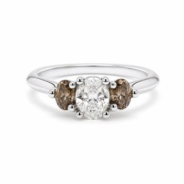 Oval Diamond Trilogy Ring