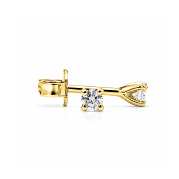 Delicate Four Claw Diamond Stud Earrings