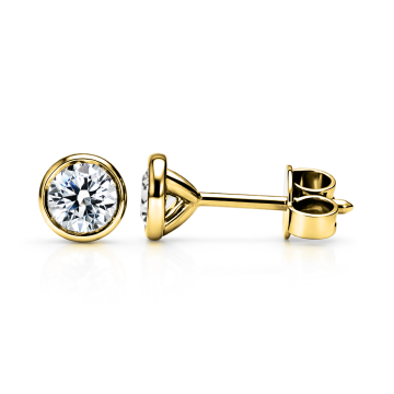 Signature Exceptional Round Brilliant Diamond Stud Earrings