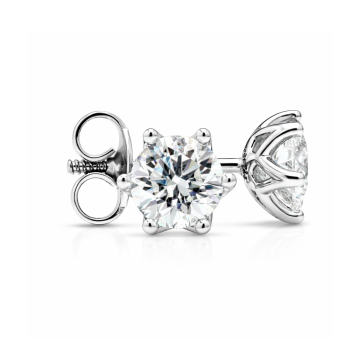 Signature Exceptional Six Claw Diamond Studs