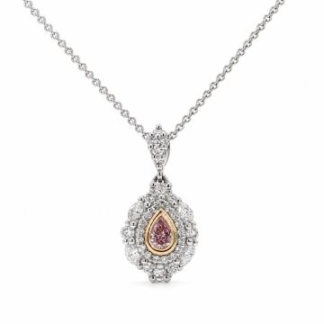 Argyle Pink Pear Diamond Pendant