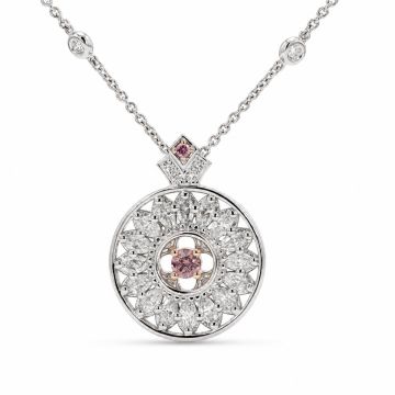 Argyle Pink Diamond Fan Pendant
