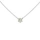 Six Claw Solitaire Diamond Pendant Necklace