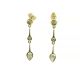 Bezel Set Diavik Diamond Drop Earrings