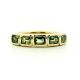 Bezel Set Australian Parti Sapphire Ring