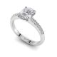 Oval Cut Pave Engagement Ring