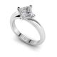 Classic Twist Princess Solitaire Ring