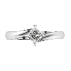 Classic Twist 0.28ct Princess Cut Solitaire Ring in 18kt White Gold