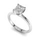 Traditional Cushion Solitaire Diamond Engagement Ring