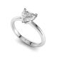 Traditional Heart Solitaire Diamond Engagement Ring
