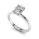 Traditional Oval Solitaire Diamond Engagement Ring