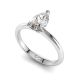 Traditional Pear Solitaire Diamond Engagement Ring