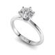 Traditional Six Claw Solitaire Diamond Engagement Ring