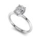 Solitaire Tulip Oval Cut Diamond Engagement Ring